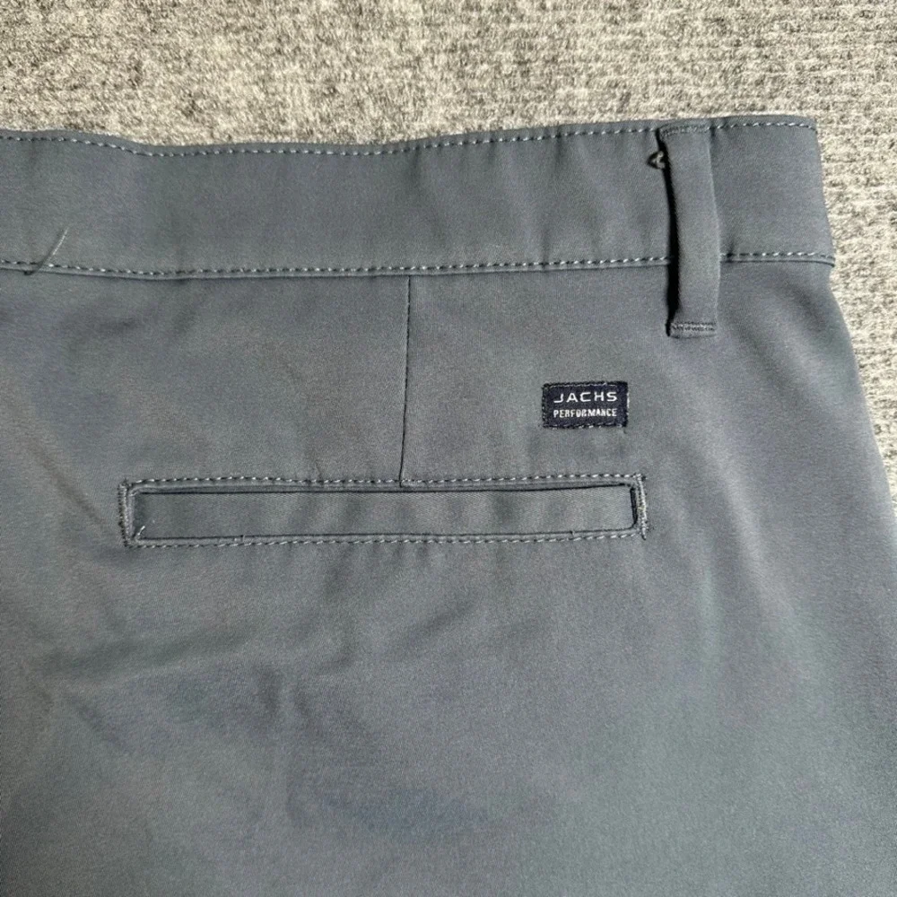 Jachs New York Performance Mens 36 Slate Gray Shorts 1563023